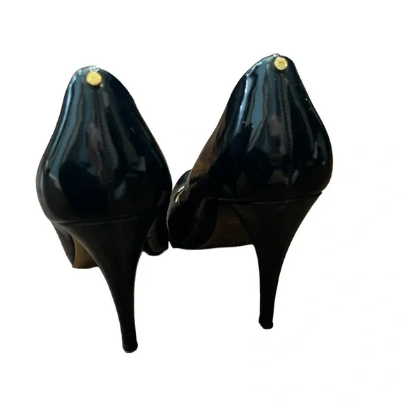 Ted Baker Marae Patent Leather Black Round Toe Pumps Heels - Picture 5 of 9